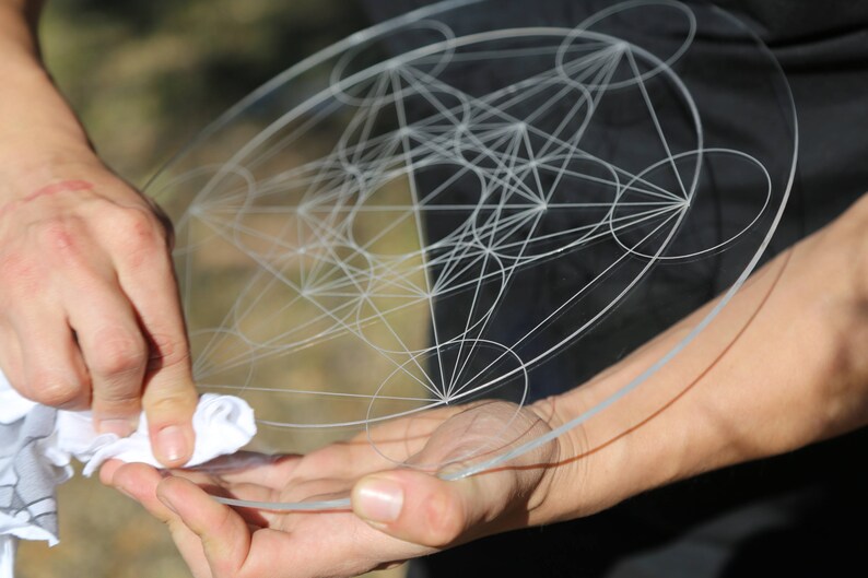 Metatron s Cube Grid Laser Cut Crystal Grid Etsy