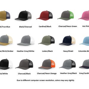 Custom Embroidered  Richardson 112 hat Christmas gift birthday gift, hunting, fishing, outdoors