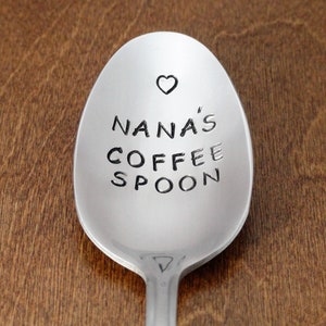 Nana&#39;s Coffee Spoon Mother&#39;s Day Christmas Stocking Stuffers Presents Gifts Birthday Wishes For Grandma