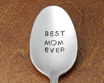 I Love You Mom Engraved Spoon,Gift for mom,Best Selling Items,mom Birthday Gift,mom Gifts,mom Birthday,Mommy and me,mom to be,mom of Boys,ice Cream Spoon