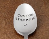 Custom Hand Stamped Spoon, Engraved Spoon Personalized Spoon Birthday Gifts For Dad Gift For Mom Gift For Him For Her Easter Basket Stuffers