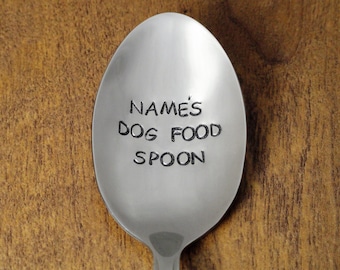 Personalized Dog Food Custom Spoon, Dog Food Spoon, Dog Gift, Dog Birthday Gift Puppy Toy Dog Lover Pet Food Christmas Gift Stocking Stuffer