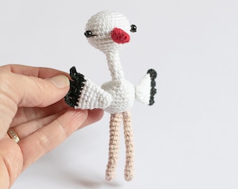 Cigüeña Crochet • Tutorial Amigurumi PDF • Instrucciones para hacer una cigüeña a crochet