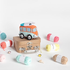 Amigurumi Camper Bus Vintage Vehicle Toy CROCHET PDF PATTERN image 3