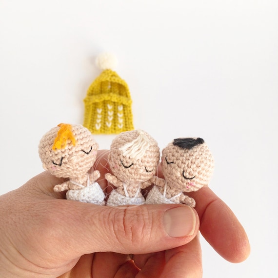 TUTORIEL Mini Bébé au Crochet • Tutoriel Amigurumi • Mini Poupée •  Bébé Miniature • TUTORIEL Crochet PDF