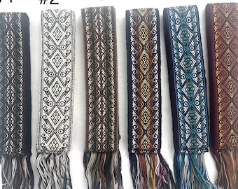 Woven Dance Ceremonial Sash Belt 2 1/4 x 82 Inches