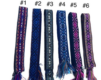 Woven Dance Ceremonial Sash Belt 1 w. x 62.5 l. Inches