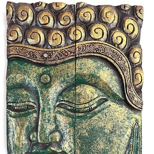 Décoration murale bouddha en bois, décoration murale bouddha, décoration prête à accrocher, décoration murale zen