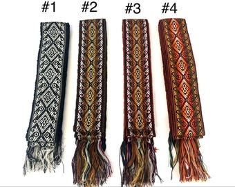 Woven Dance Ceremonial Sash Belt 2 1/4 x 82 Inches