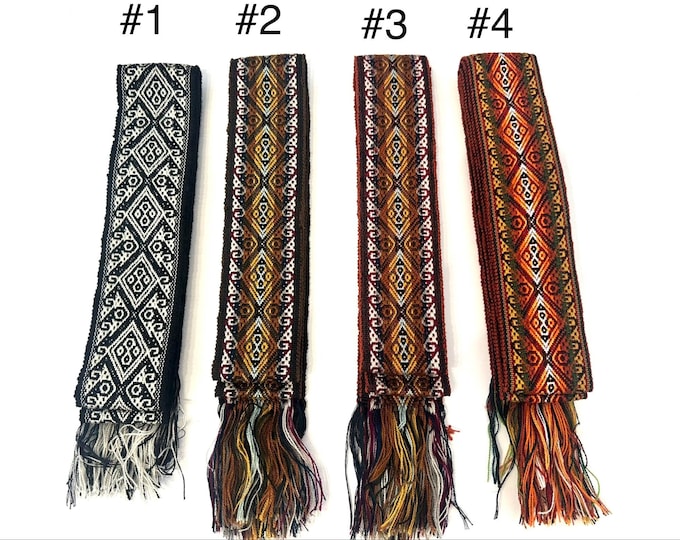 Woven Dance Ceremonial Sash Belt 2 1/4 x 82 Inches
