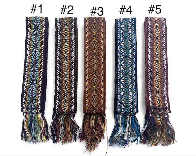 Woven Dance Ceremonial Sash Belt 2 1/4 x 82 Inches