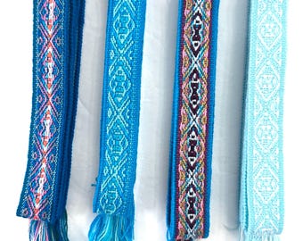 Woven Dance Ceremonial Sash Belt 1 w. x 62.5 l. Inches