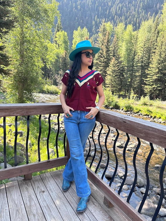 Guatemalan Embroidered Blouse/ Festival Top/ Summer Boho Blouse