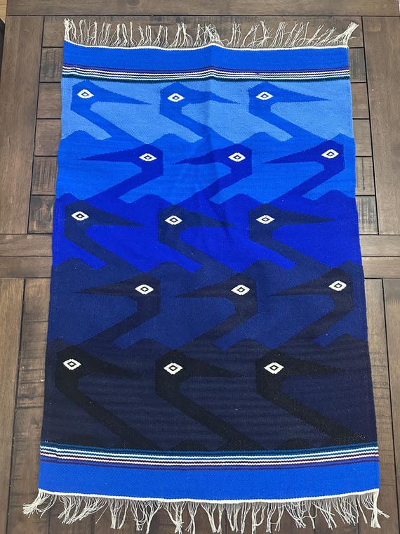 South American Tapestry, Ecuador, Otavalo. Wall Hanging Tapestry. Wool Rug