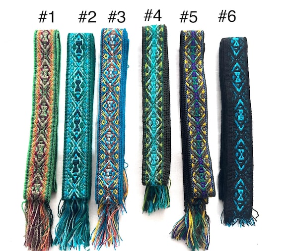 Woven Dance Ceremonial Sash Belt 1 w. x 62.5 l. Inches