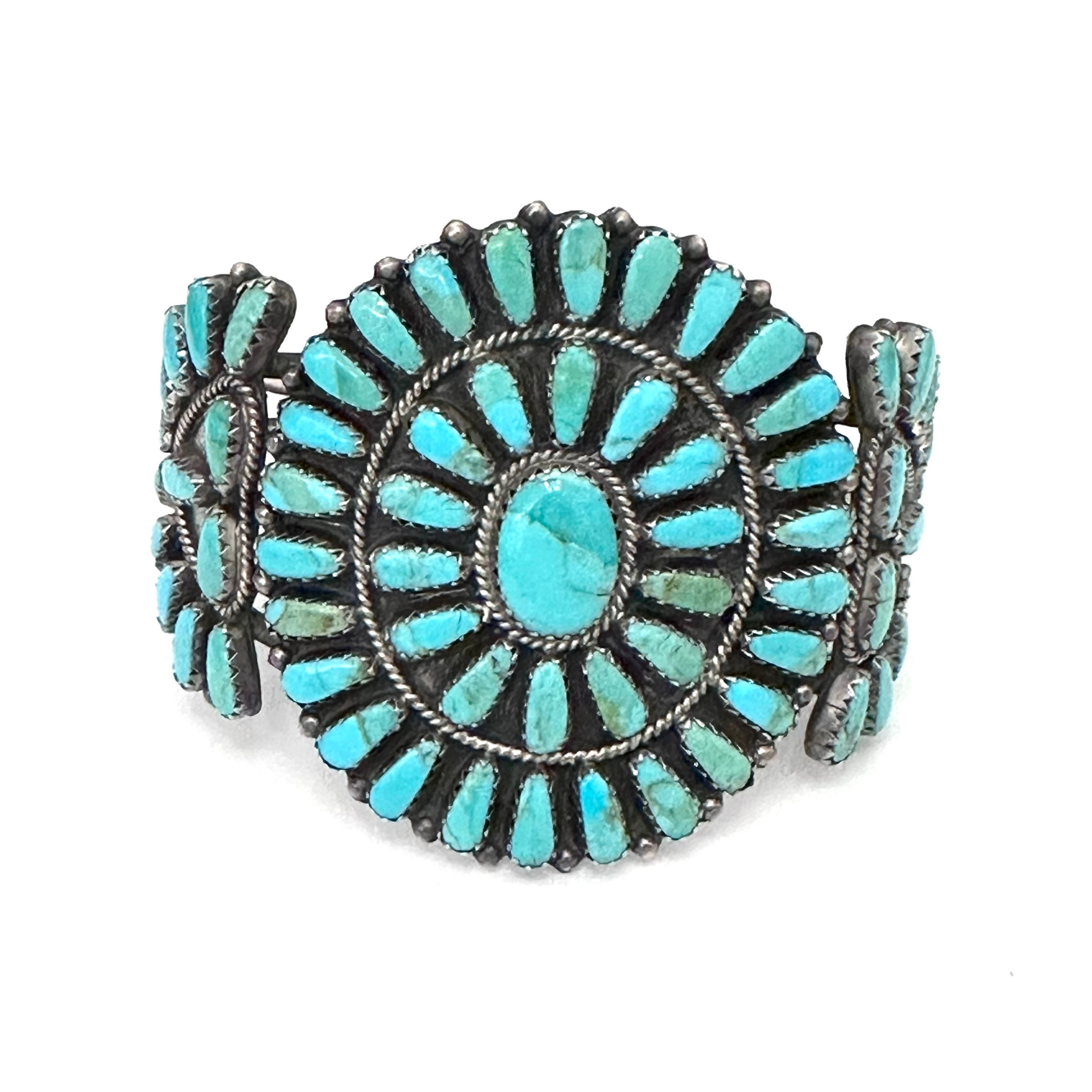 Museum Vintage Native American Navajo Aqua Turquoise Sterling Silver Platero Bracelet Old Museum Vintage Native American Navajo Aqua Turquoise Sterling Silver Platero Bracelet Old
