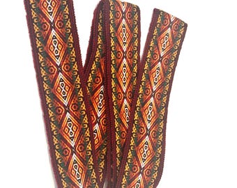 Woven Dance Ceremonial Sash Belt 2 1/4 x 82 Inches