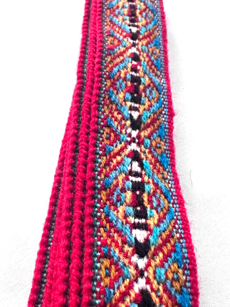 Woven Dance Ceremonial Sash Belt 1 w. x 62.5 l. Inches #4