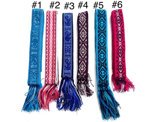Woven Dance Ceremonial Sash Belt 1 w. x 62.5 l. Inches