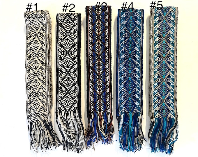 Woven Dance Ceremonial Sash Belt 2 1/4 x 82 Inches