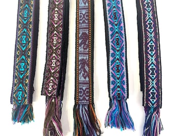 Woven Dance Ceremonial Sash Belt 1 w. x 62.5 l. Inches