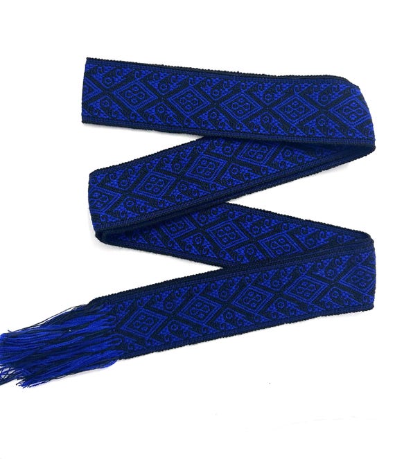 Woven Dance Ceremonial Sash Belt 2 1/4 x 88 Inches