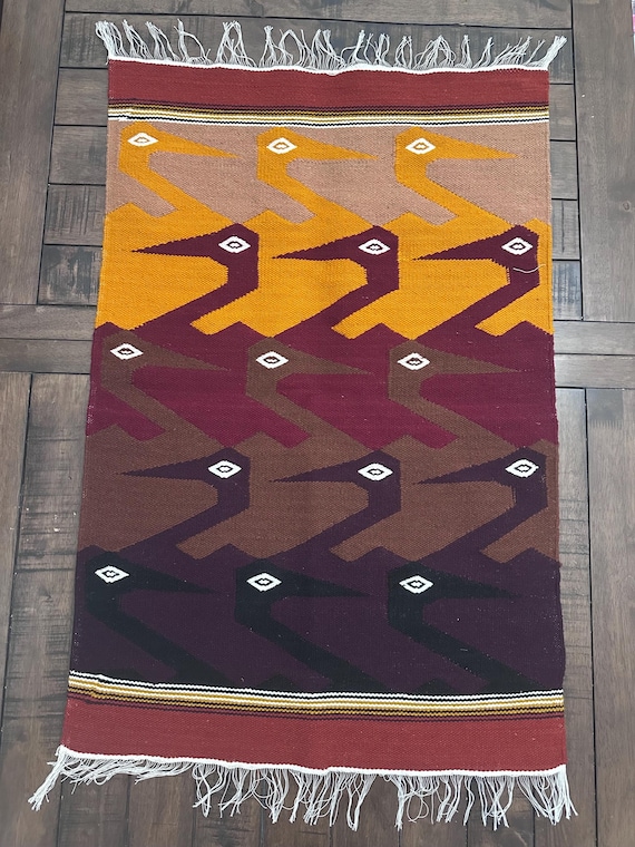 South American Tapestry, Ecuador, Otavalo. Wall Hanging Tapestry. Wool Rug