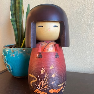 10&quot; Vintage Kokeshi Doll/ Japanese Art/ Kokeshi doll (Large and Heavy)