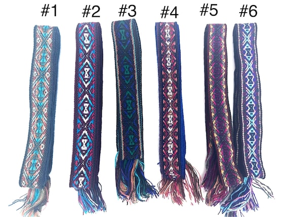Woven Dance Ceremonial Sash Belt 1 w. x 62.5 l. Inches