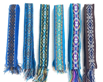 Woven Dance Ceremonial Sash Belt 1 w. x 62.5 l. Inches