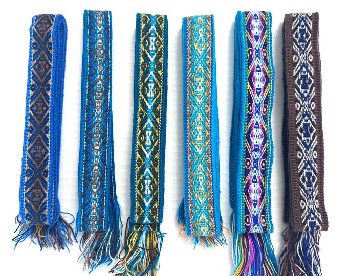 Woven Dance Ceremonial Sash Belt 1 w. x 62.5 l. Inches