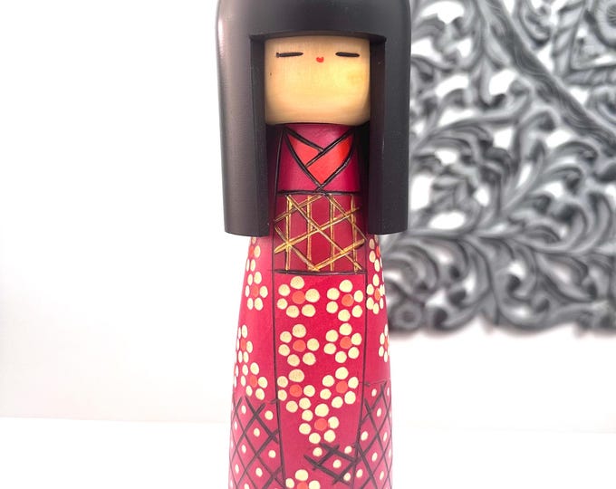12.5" Vintage Japanese Creative Kokeshi Doll By Kazuo Takamizawa