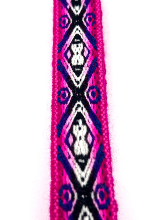 Woven Dance Ceremonial Sash Belt 1 1/8 w. x 63 l. Inches