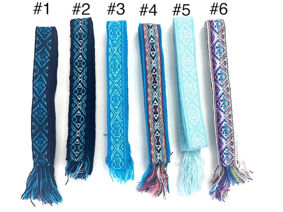 Woven Dance Ceremonial Sash Belt 1 w. x 62.5 l. Inches