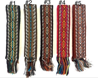 Woven Dance Ceremonial Sash Belt 2 1/4 x 82 Inches