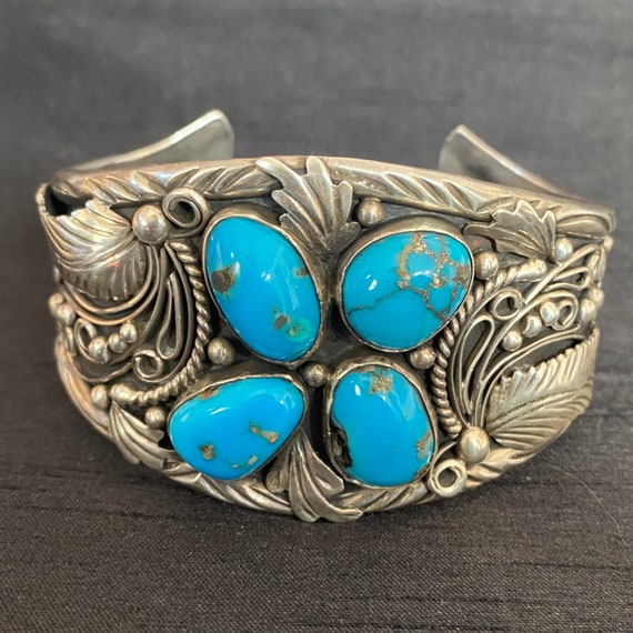 Stunning Vintage Native American Jewelry Navajo Vibrant Turquoisecoral Sterling Silver Bracelet Old Cuff Stunning Vintage Native American Jewelry Navajo Vibrant Turquoisecoral Sterling Silver Bracelet Old Cuff