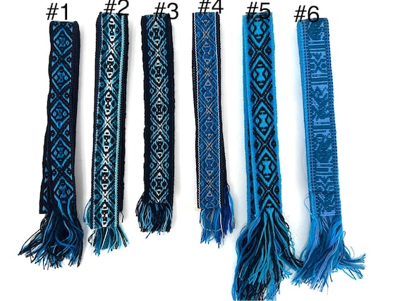 Woven Dance Ceremonial Sash Belt 1 w. x 62.5 l. Inches