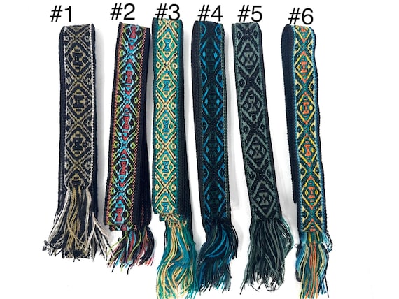 Woven Dance Ceremonial Sash Belt 1 w. x 62.5 l. Inches