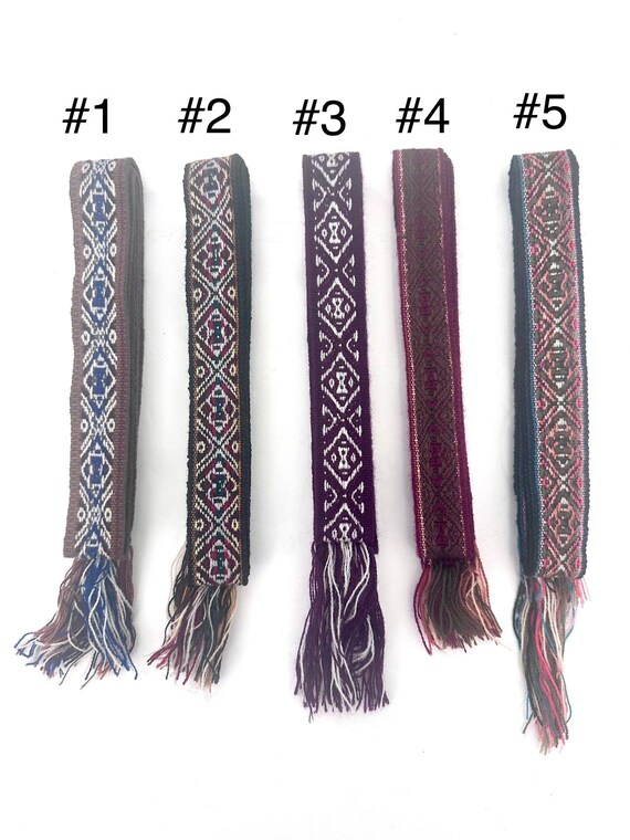 Woven Dance Ceremonial Sash Belt 1 w. x 62.5 l. Inches