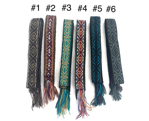 Woven Dance Ceremonial Sash Belt 1 w. x 62.5 l. Inches
