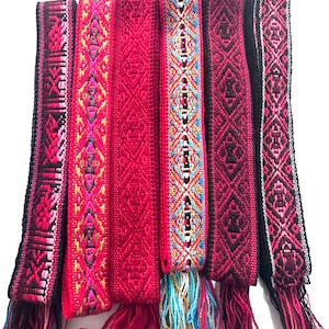 Woven Dance Ceremonial Sash Belt 1 w. x 62.5 l. Inches image 3