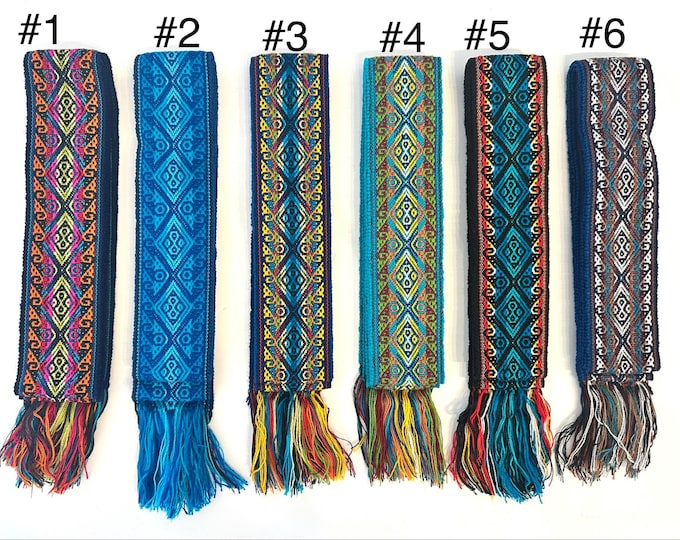 Woven Dance Ceremonial Sash Belt 2 1/4 x 82 Inches