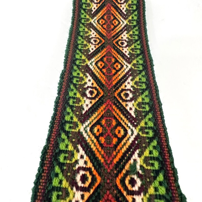 Woven Dance Ceremonial Sash Belt 2 1/4 x 82 Inches #2