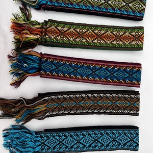 Woven Dance Ceremonial Sash Belt 2 1/4 x 82 Inches image 3