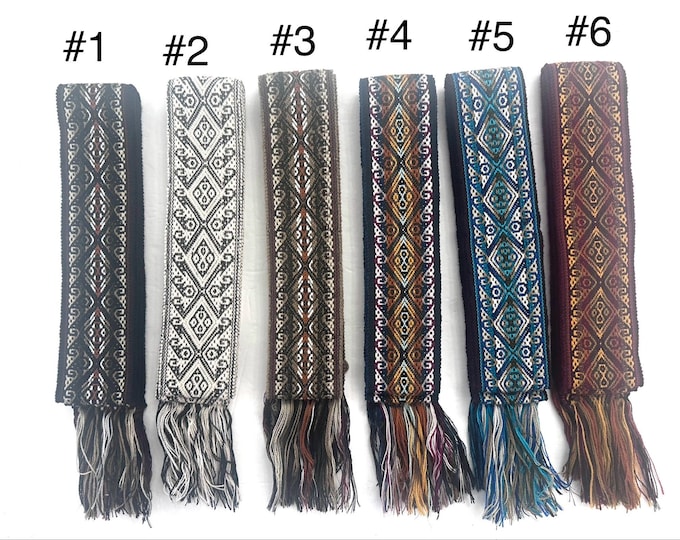 Woven Dance Ceremonial Sash Belt 2 1/4 x 82 Inches