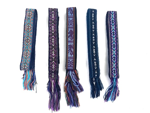 Woven Dance Ceremonial Sash Belt 1 w. x 62.5 l. Inches