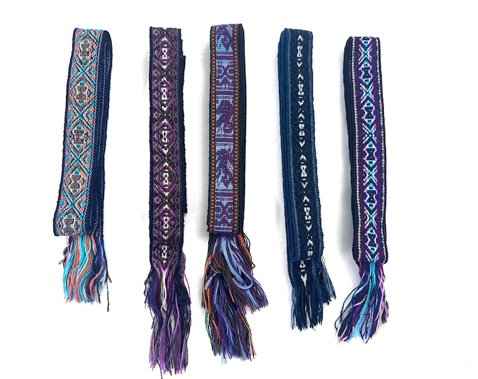 Woven Dance Ceremonial Sash Belt 1 w. x 62.5 l. Inches