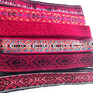 Woven Dance Ceremonial Sash Belt 1 w. x 62.5 l. Inches image 4