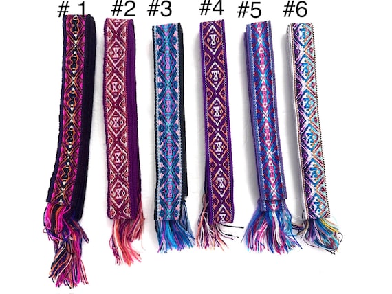 Woven Dance Ceremonial Sash Belt 1 w. x 62.5 l. Inches