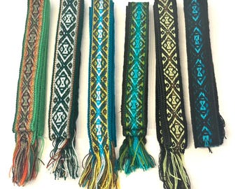 Woven Dance Ceremonial Sash Belt 1 w. x 62.5 l. Inches